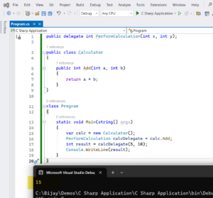 Delegates in C#