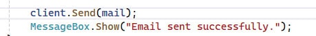 Sending Email With Attachment In Winforms C# Application