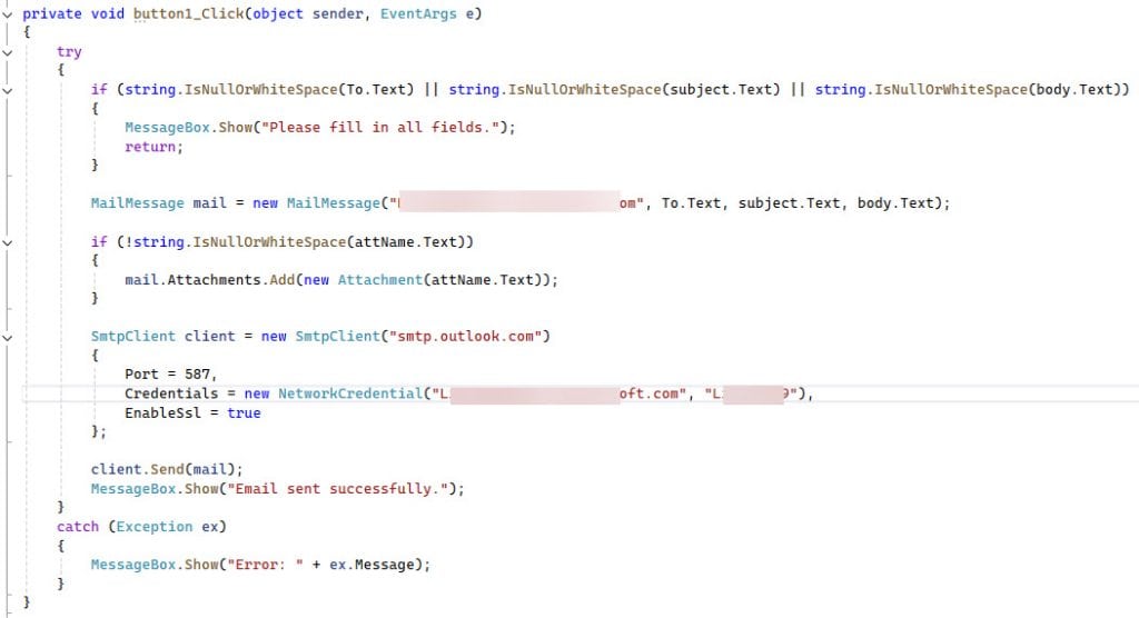 how to send email with attachment in c# windows application